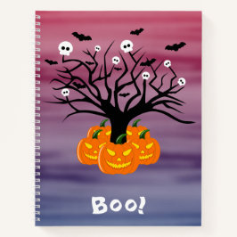 Cuaderno Calabaza de Halloween Jack del Árbol Muerto de los