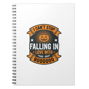 Cuaderno Calabaza de Halloween que se enamora camiseta vint
