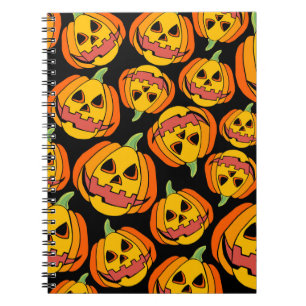 Cuaderno Calabaza de Halloween: Símbolo vintage de otoño