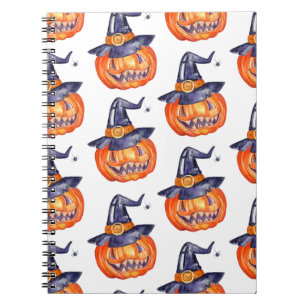 Cuaderno Calabaza de Halloween sonriente