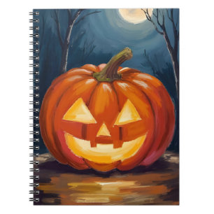 Cuaderno Calabaza de Jack-O-Lantern de Halloween