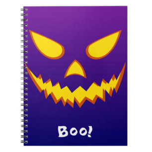 Cuaderno Calabaza de Jack o Linterna con Cara Sonriente de 