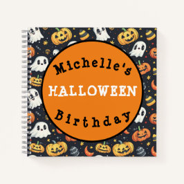 Cuaderno Calabaza de la fiesta personalizado de Halloween y
