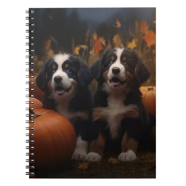 Cuaderno Calabaza deslumbrante del otoño de la montaña de B (Frente)