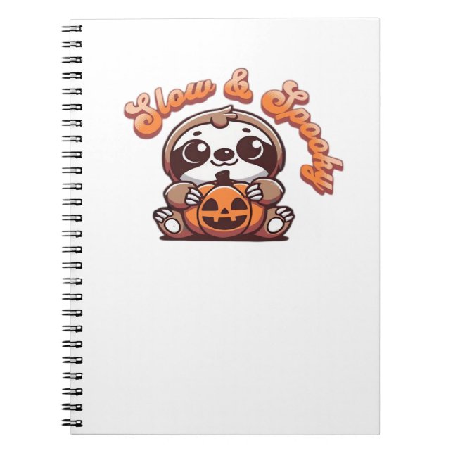 Cuaderno Calabaza espuma lenta y espeluznante suave de Hall (Frente)