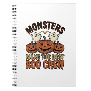 Cuaderno Calabaza Fantasma de Halloween Grabado Antiguo Div