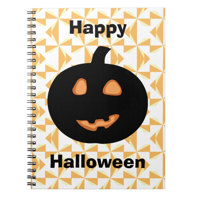 Cuaderno Calabaza feliz de Halloween (Frente)