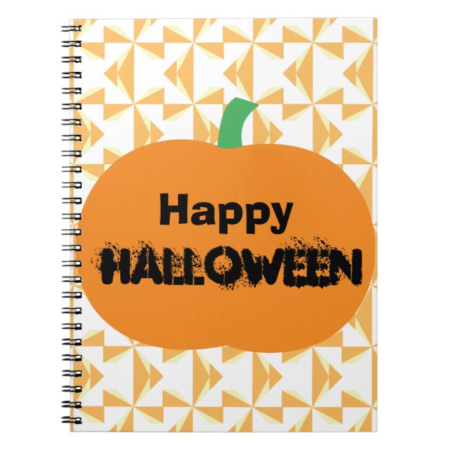 Cuaderno Calabaza feliz de Halloween (Frente)