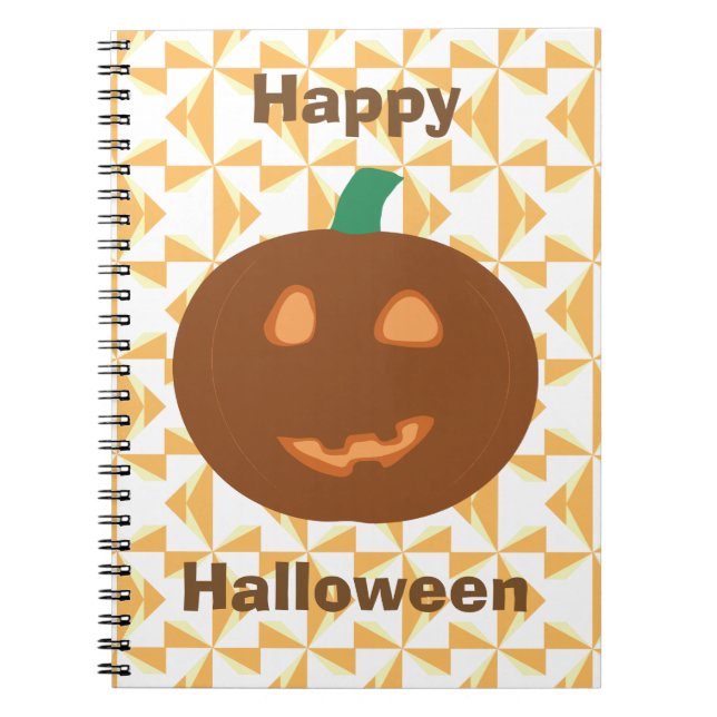 Cuaderno Calabaza feliz de Halloween (Frente)