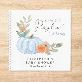 Cuaderno Calabaza Floral Bebé niño ducha Invitado