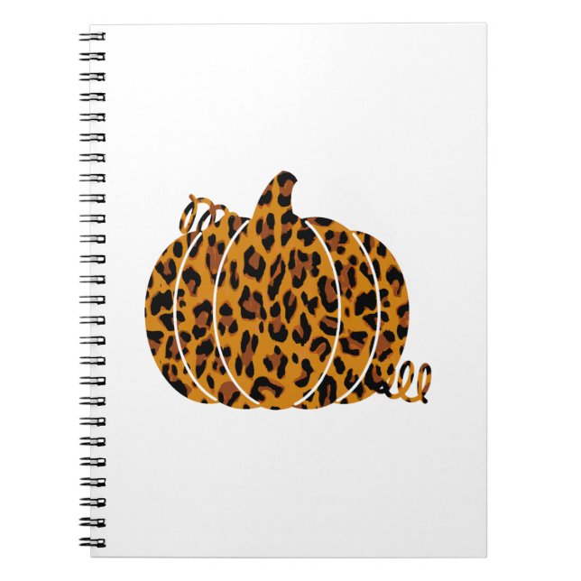 Cuaderno Calabaza leopardo / temporada de otoño (Frente)