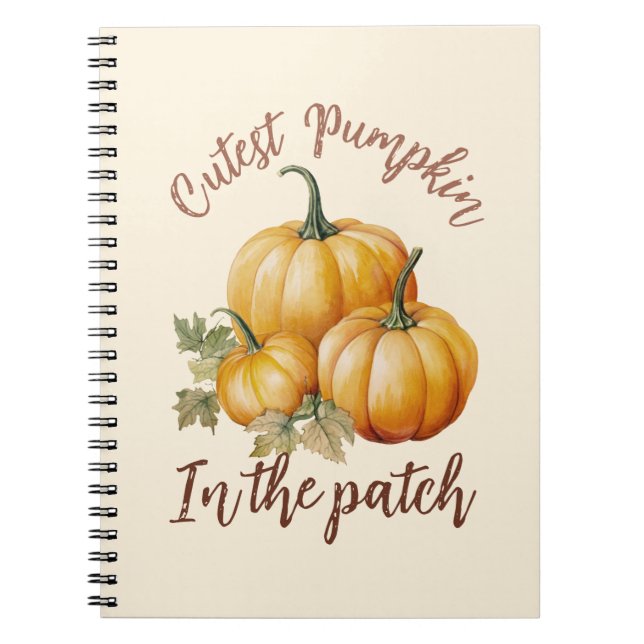 Cuaderno Calabaza más fina en el parche (Frente)