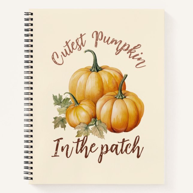 Cuaderno Calabaza más fina en el parche (Anverso)