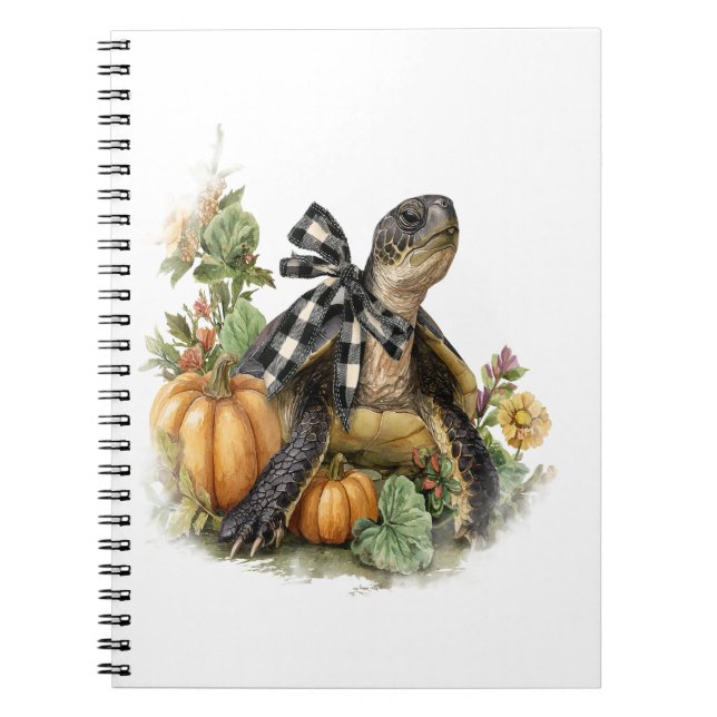 Cuaderno Calabaza otoñal para animales de la camiseta de to (Frente)