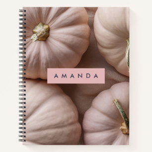 Cuaderno Calabaza Pastel personalizada y elegante con estil