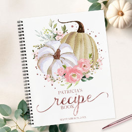 Cuaderno Calabaza rosa de calabaza de flor caída de novia D