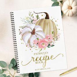 Cuaderno Calabaza rosa de calabaza de flor caída de novia D