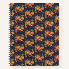 Cuaderno Calabaza y cactus inspirados en la caída (Diseño 1