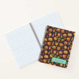 Cuaderno Calabaza y cactus inspirados por caída rápida - Di