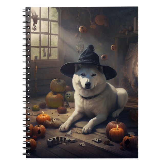 Cuaderno Calabazas Akita Halloween de Terror (Frente)