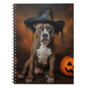 Cuaderno Calabazas American Staffordshire Halloween de Terr