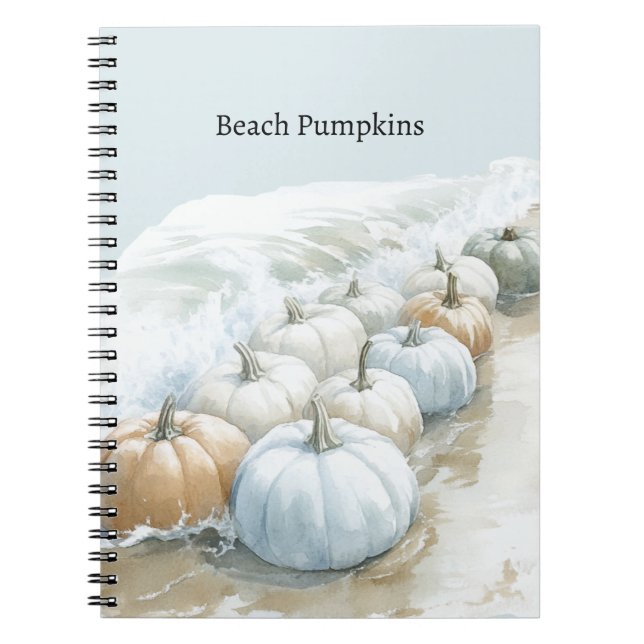 Cuaderno Calabazas Azules de Ocean Beach (Frente)