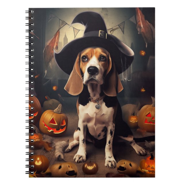 Cuaderno Calabazas Beagle Halloween Espeluznantes (Frente)