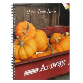 Cuaderno Calabazas Caídas En El Viejo Vagón Rojo