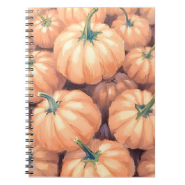Cuaderno Calabazas de Acuarela Día de Acción de Gracias Hal