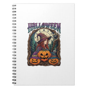 Cuaderno Calabazas De Bruja De Halloween Fases Lunares_1