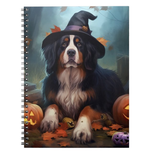 Cuaderno Calabazas de Halloween Asustadizas de Montaña de B (Frente)
