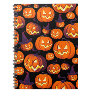 Cuaderno Calabazas de Halloween: Espeluznante patrón sin fo