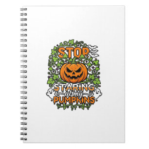 Cuaderno Calabazas de Halloween fantasmas murciélagos dejan