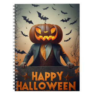 Cuaderno Calabazas de Halloween felices para portátiles