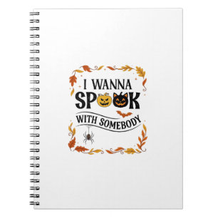 Cuaderno Calabazas de Halloween para asustar a alguien Arañ