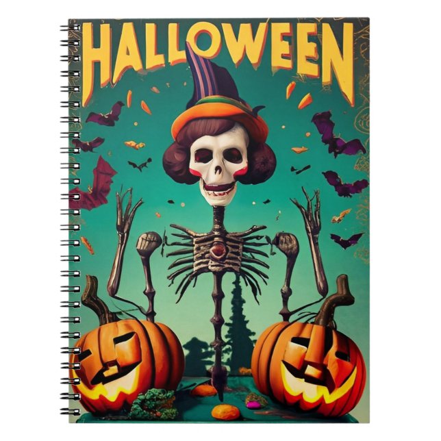 Cuaderno Calabazas de Halloween para portátiles (Frente)