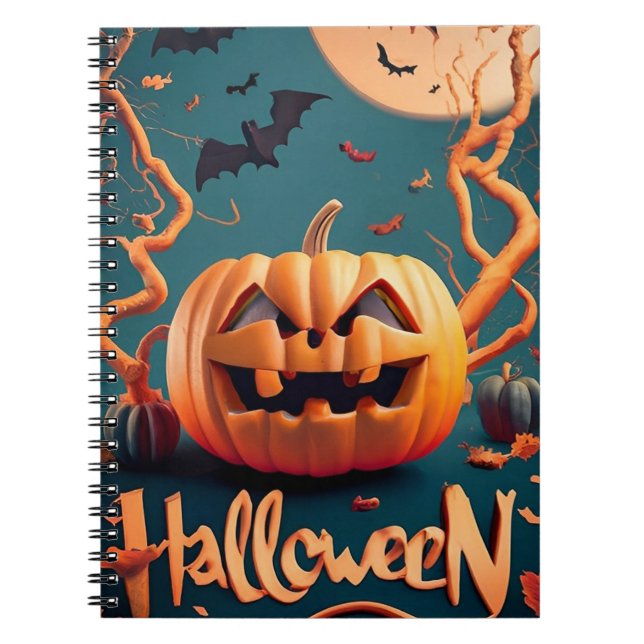Cuaderno Calabazas de Halloween para portátiles (Frente)