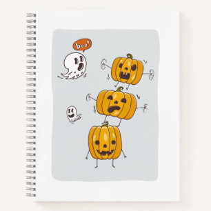 Cuaderno Calabazas de Halloween y portátiles de fantasía