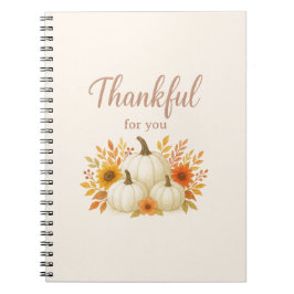 Cuaderno Calabazas de otoño y girasoles | Elegante Día de A