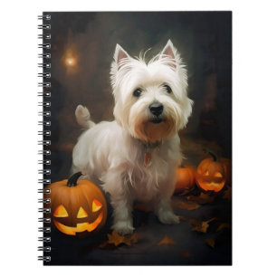 Cuaderno Calabazas de Terrier Blanco de West Highland en Ha