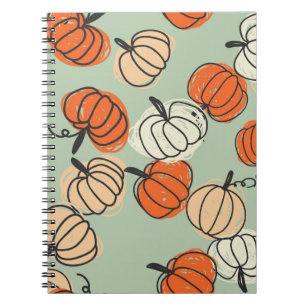 Cuaderno Calabazas: Día de Acción de Gracias patrón sin fis