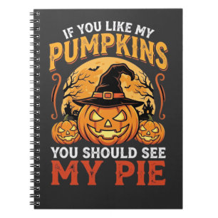 Cuaderno Calabazas Divertidas Diseño de Tarta de Halloween_