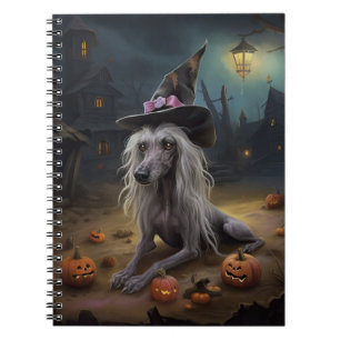 Cuaderno Calabazas espeluznantes de Halloween con cresta ch