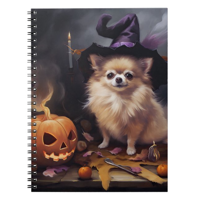 Cuaderno Calabazas Pomerania Halloween Aterradoras (Frente)