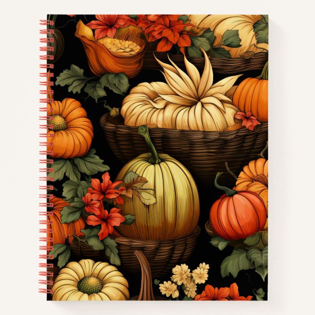 Cuaderno Calabazas y más, otoño, (Anverso)