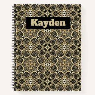 Cuaderno Calado dorado
