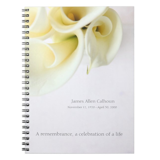 Cuaderno Calas con el espacio del texto (Frente)