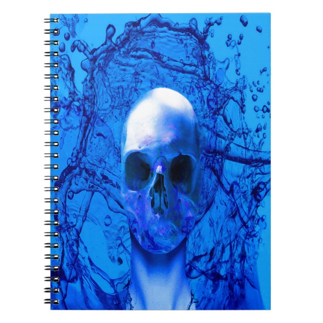 Cuaderno Calavera azul alienígena (Frente)