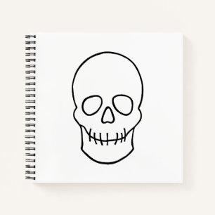 Cuaderno Calavera - Blanco y negro