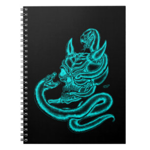 Cuaderno Calavera - Cabeza malvada con serpiente